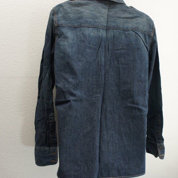 LRL lauren jean co denim shirt size M - Picture 3 of 3